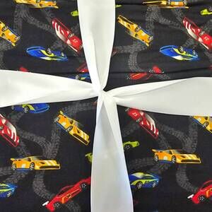 NEW CHARLIES PROJECT boys matchbox car bamboo blanket in black multi